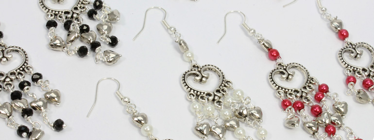 heart earring banner heart earring banner